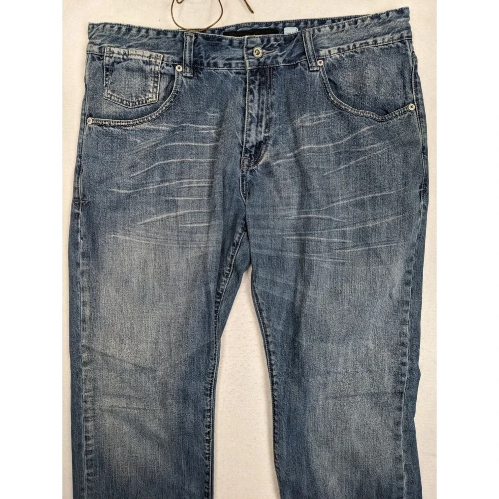 Rocawear Mens Jeans Size 38 x 33 Slim Fit Cotton Blue